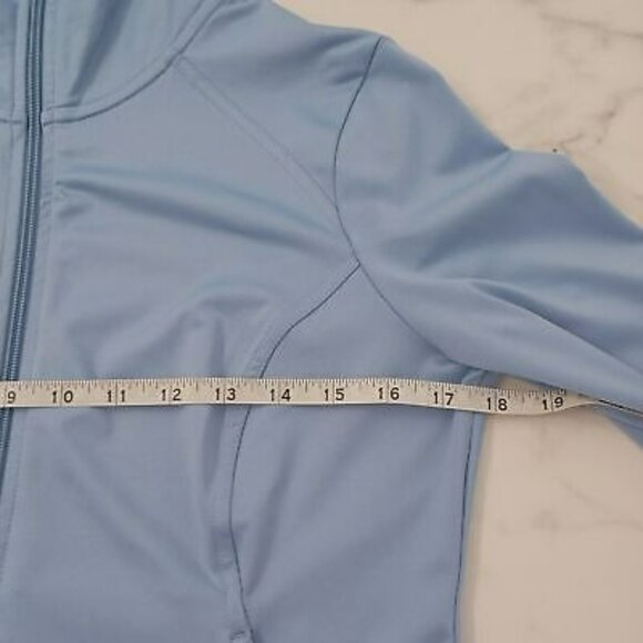 Champion Blue Full-Zip Jacket Womens S Lightweight Stretchy - Picture 11 of 12
